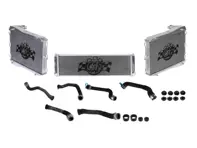 Radiador de aluminio para líquido refrigerante de agua y mangueras JUEGO DE 3. Porsche 718 Boxster Spyder / 718 Cayman GT4 / 991.2 GT3 / GT3 RS - 9P1121251, 9P1121252, 99610613802 - 7086, 7087, 7068